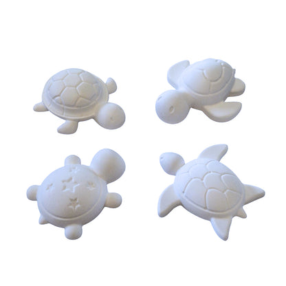 🐢 Lot de 4 diffuseurs de parfum – Tortues en plâtre céramique  Fabrication française • Création artisanale