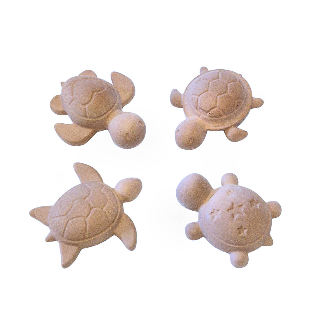 🐢 Lot de 4 diffuseurs de parfum – Tortues en plâtre céramique  Fabrication française • Création artisanale