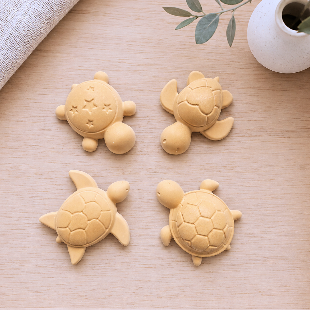 🐢 Lot de 4 diffuseurs de parfum – Tortues en plâtre céramique  Fabrication française • Création artisanale