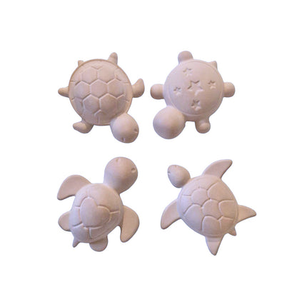 🐢 Lot de 4 diffuseurs de parfum – Tortues en plâtre céramique  Fabrication française • Création artisanale