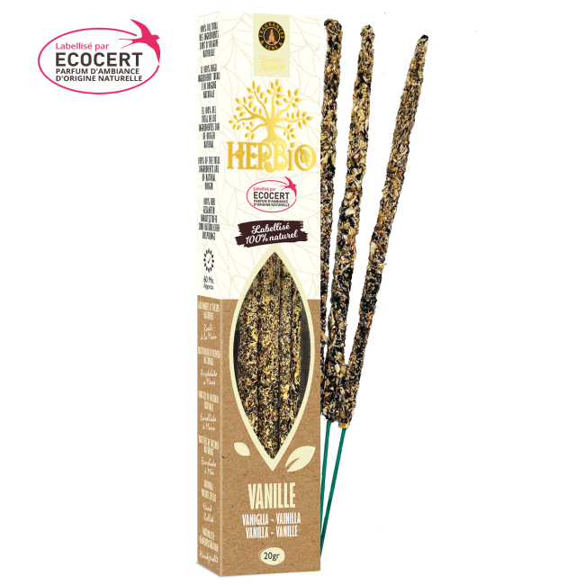 Encens Smudge Herbio – 100% Naturel | Purification, Résines & Huiles Essentielles | Certifié Ecocert – Paquet 20g (60 min)